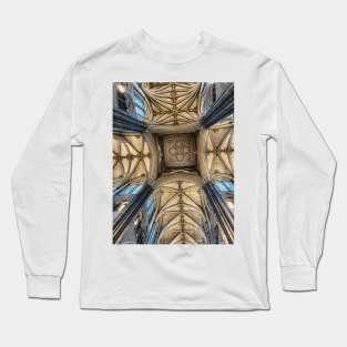 Intricately patterned ceiling at Westminster Abbey Long Sleeve T-Shirt